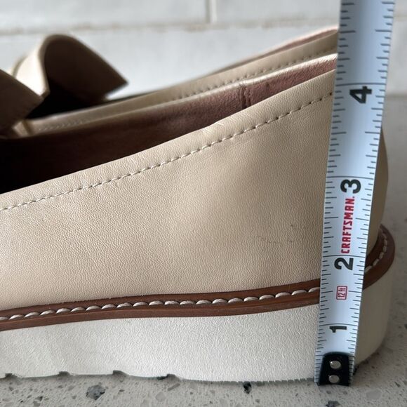 Naturalizer Adiline Women's 11W Slip-On Platform Loafers Vanilla Cream Leather - Picture 6 of 13